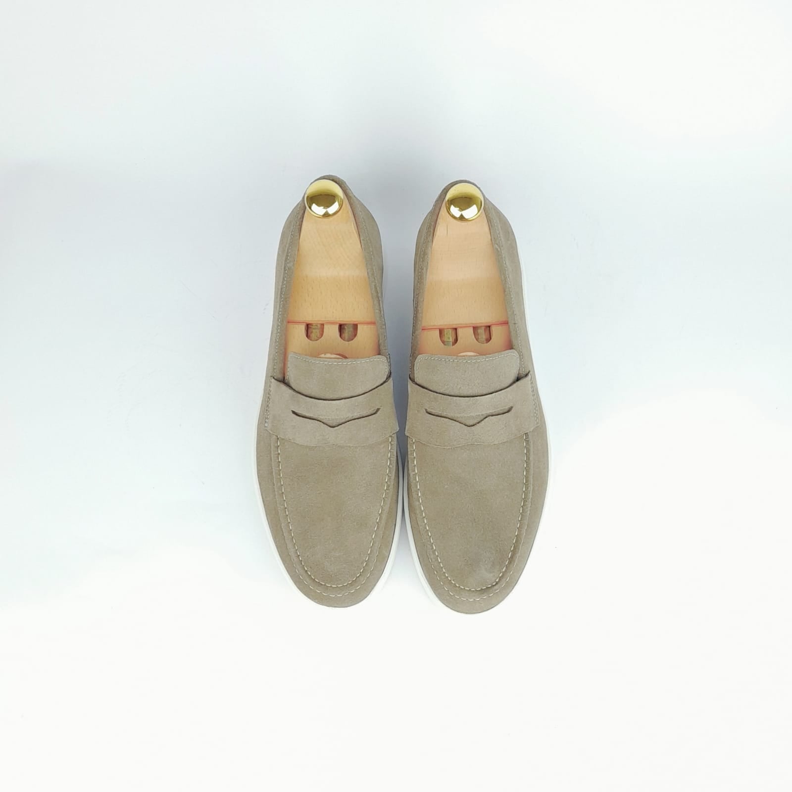 .6044 Taupe Suede Moccasin