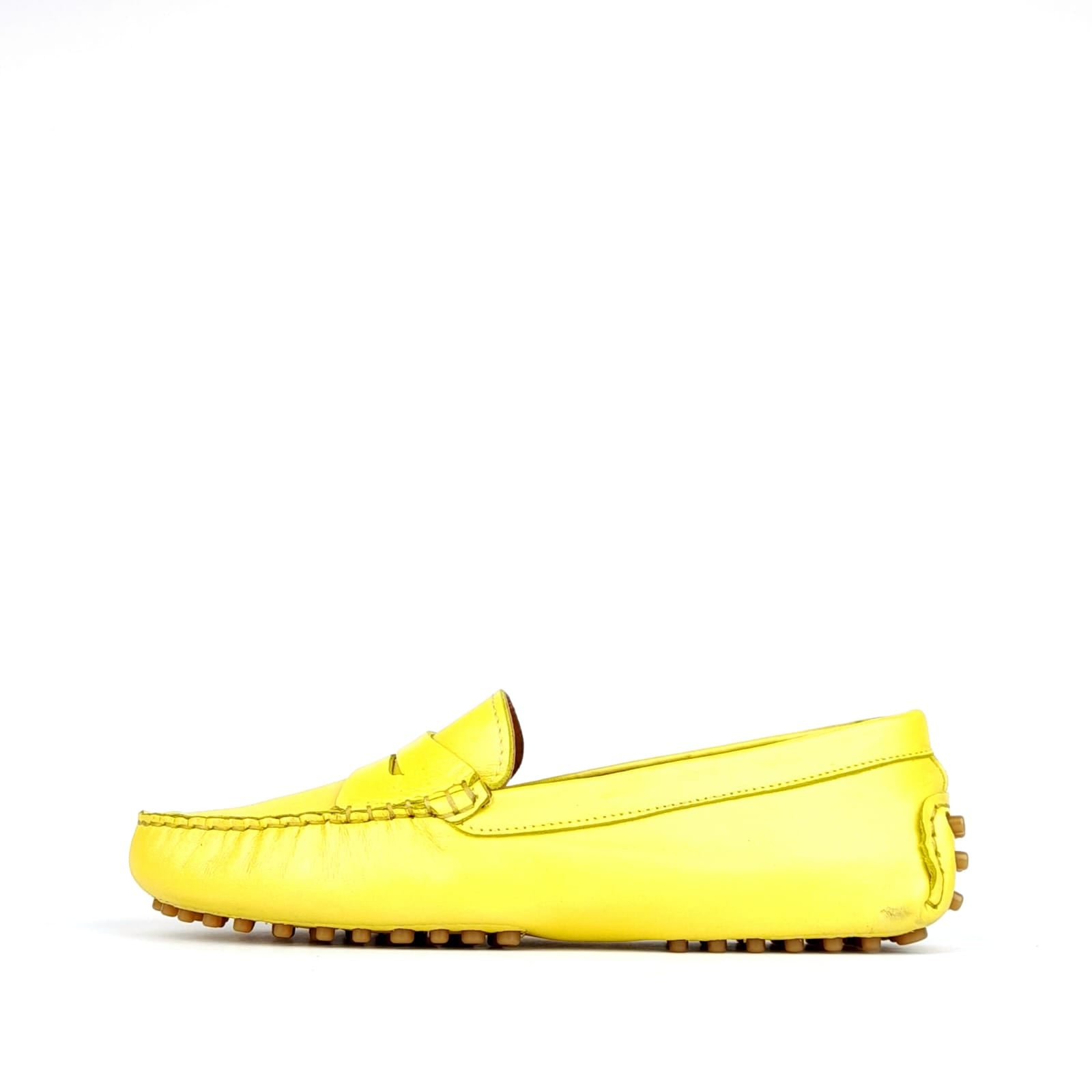 Volzak 3005 Mocassin en cuir moutarde