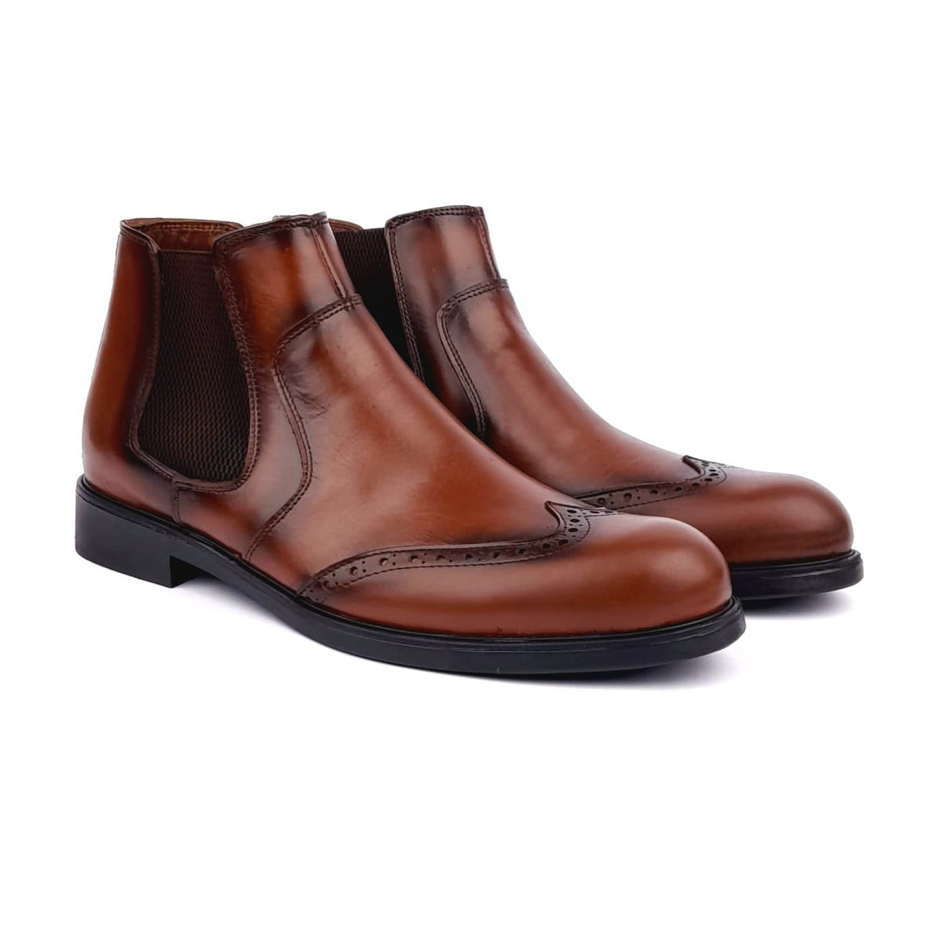 Volzak 5101 Bottine en cuir Camel