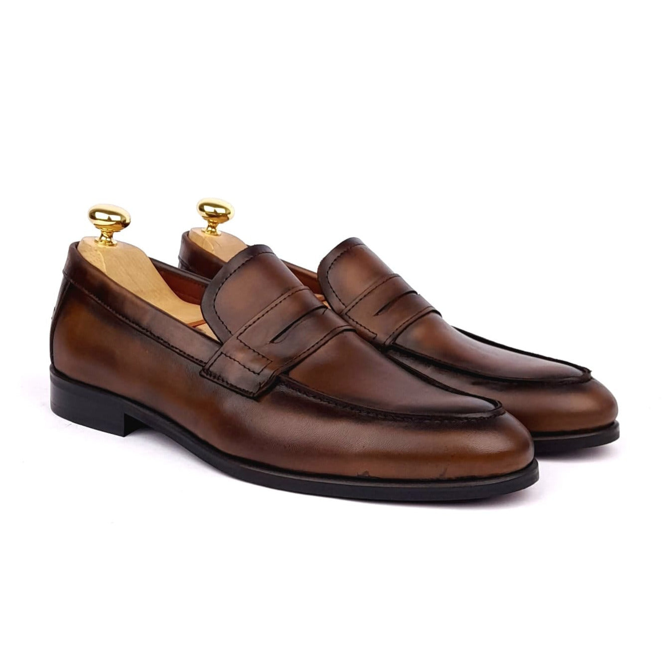 Volzak 5205 chaussure cuir Marron Vintage