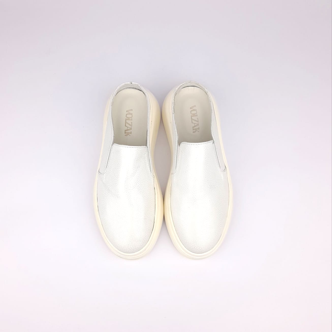 Volzak 02 Mule en cuir Blanc