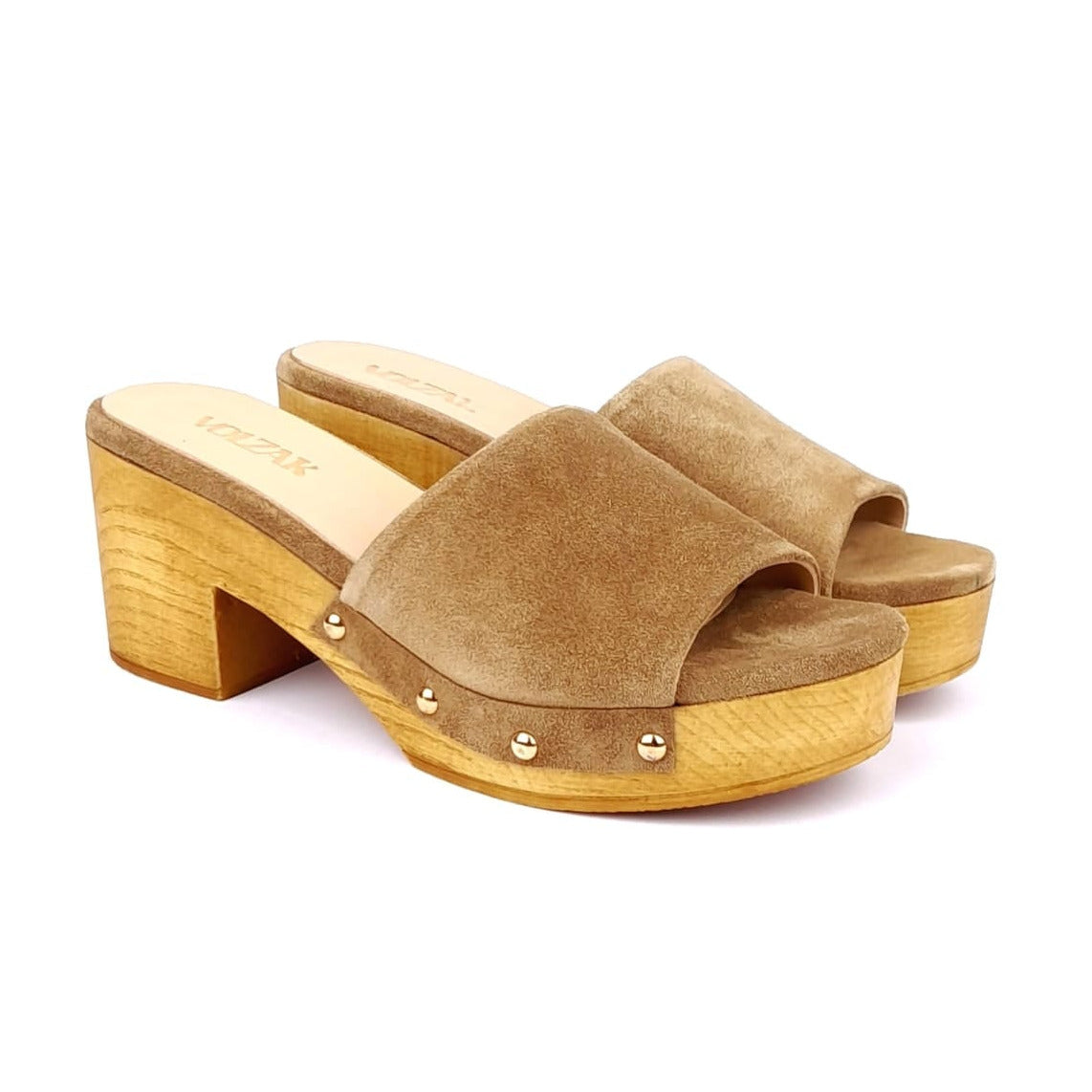 Volzak 50 Camel suede sandal