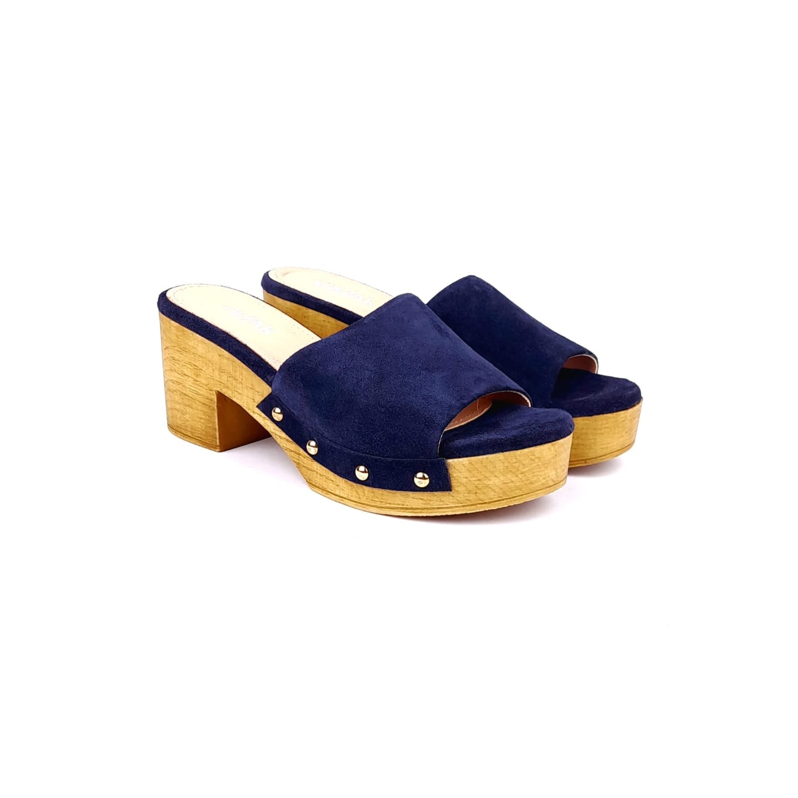 Volzak 50 Sandale en daim Bleu
